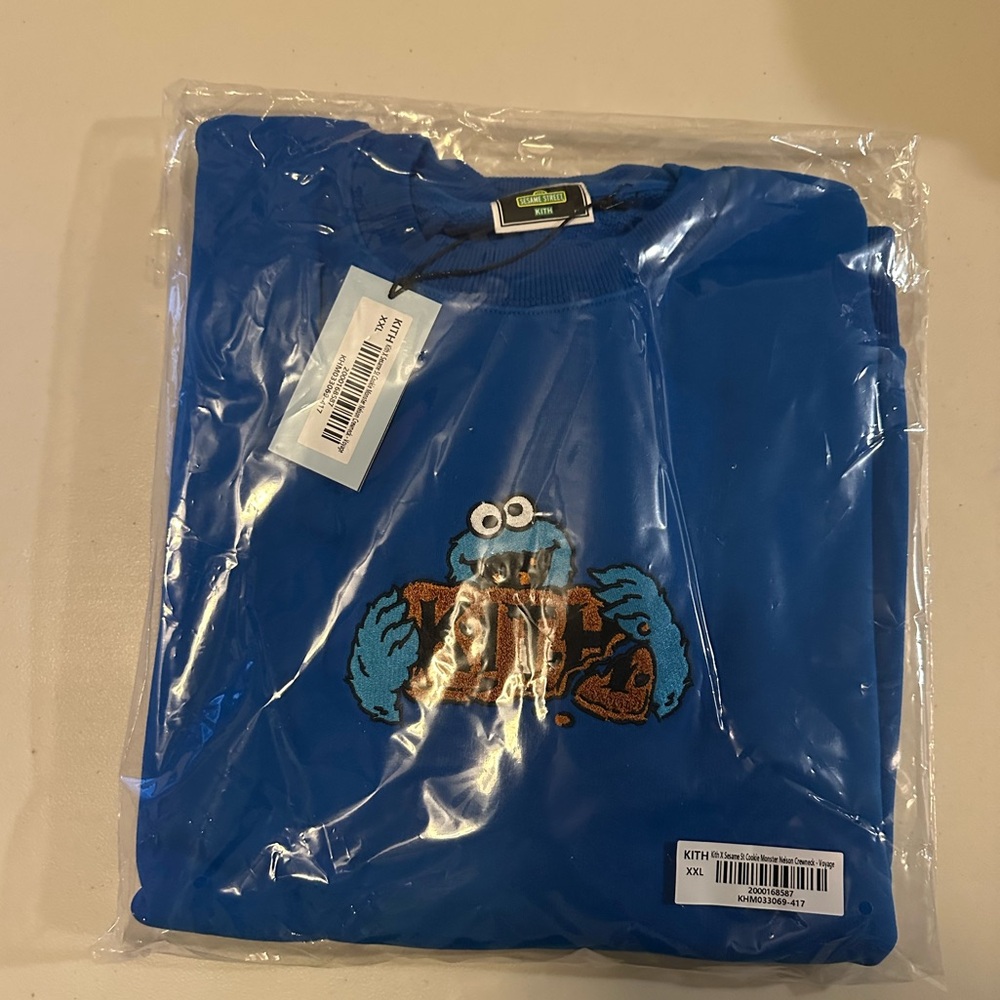 Kith x Sesame Street Cookie Monster Nelson Crewneck - Picture 2 of 9